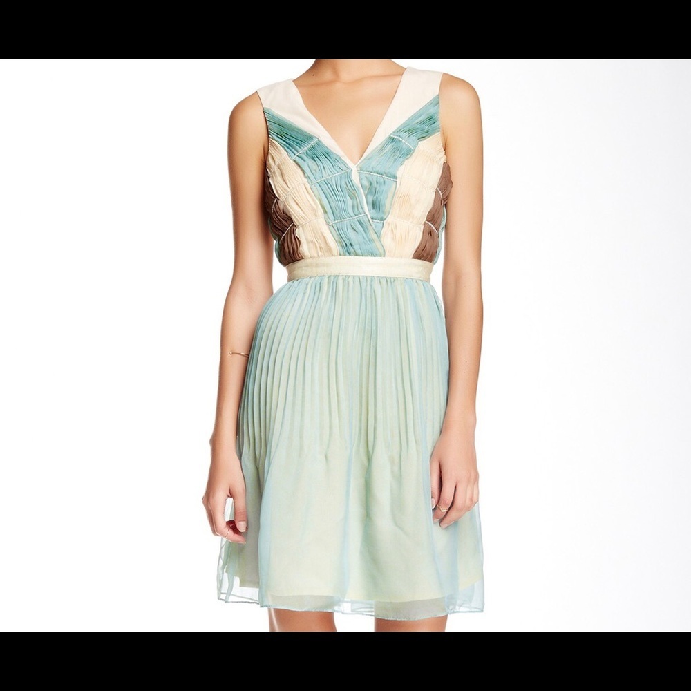 RYU Beaded And Pleated Bodice Dress FINAL SALE‼️